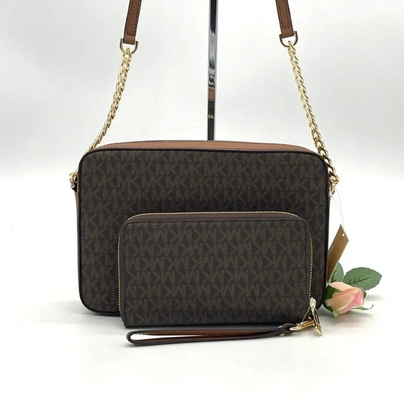 Michael Kors Large EW Crossbody Bag & Phone Case Wallet Wristlet - Picture 3 of 9